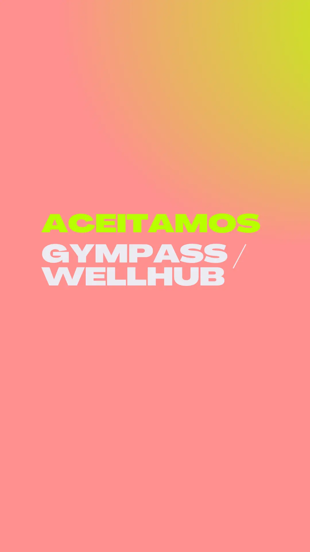 Aceitamos Gympass
