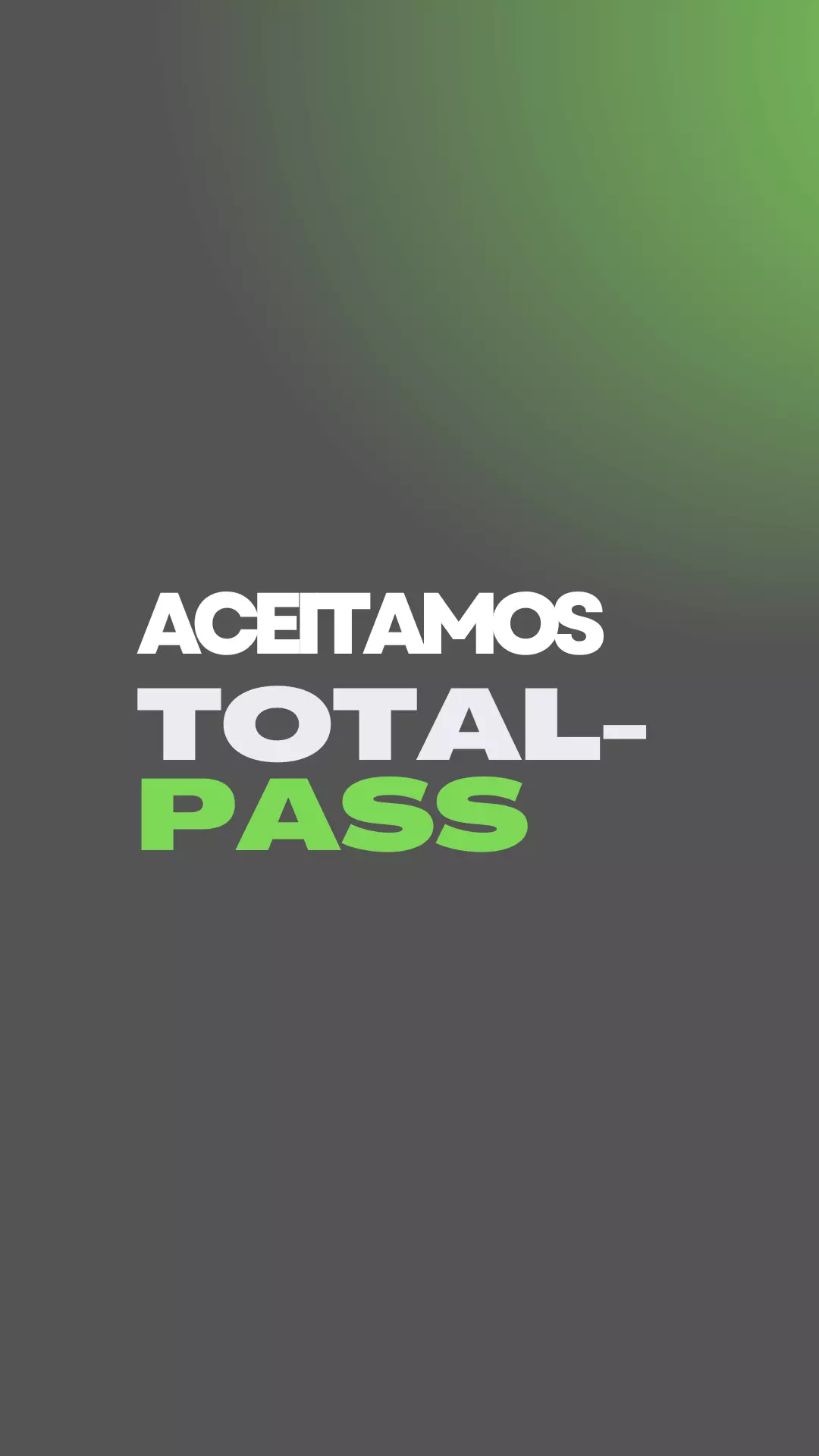 Aceitamos Totalpass