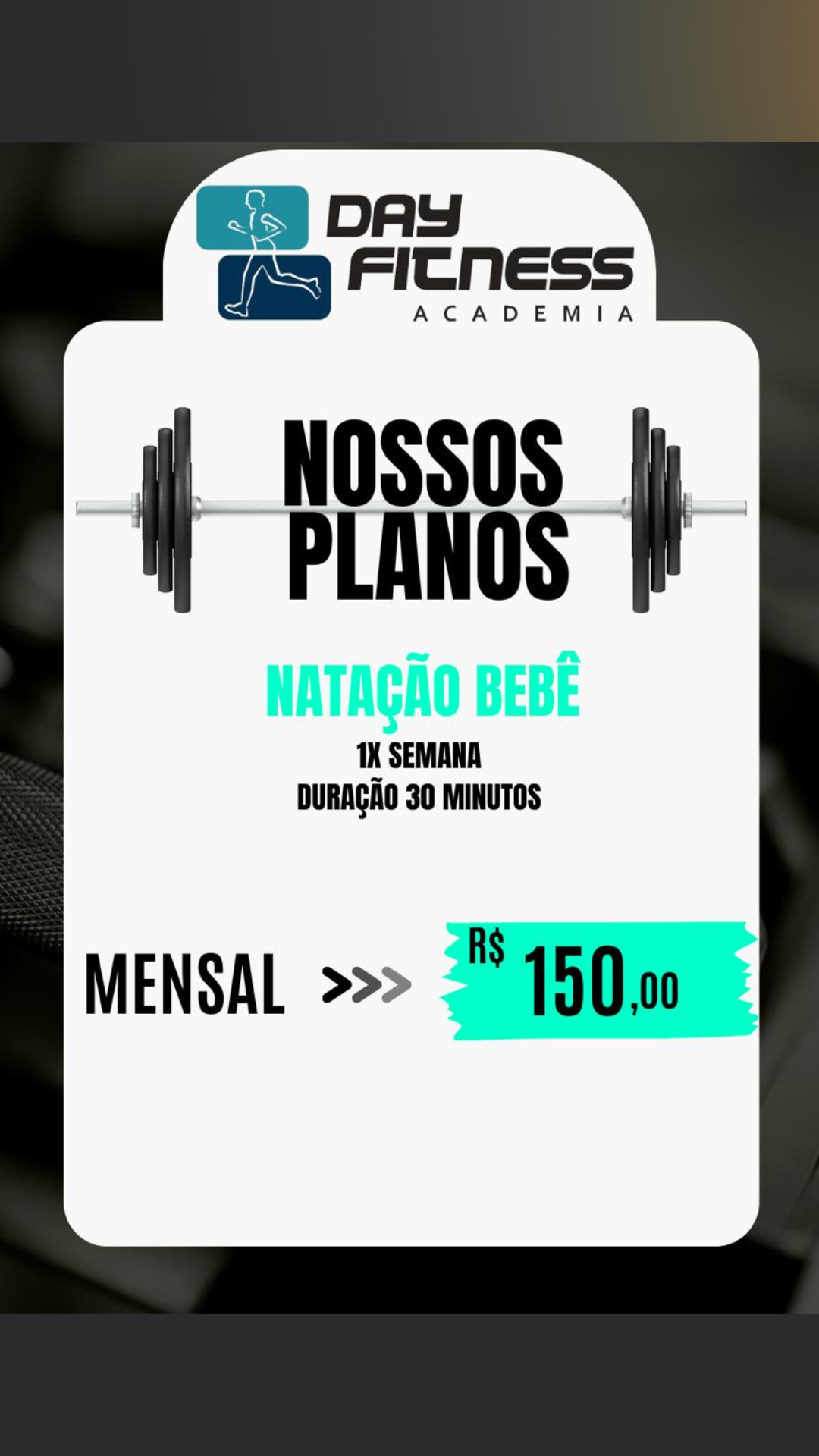Plano de natação para bebês